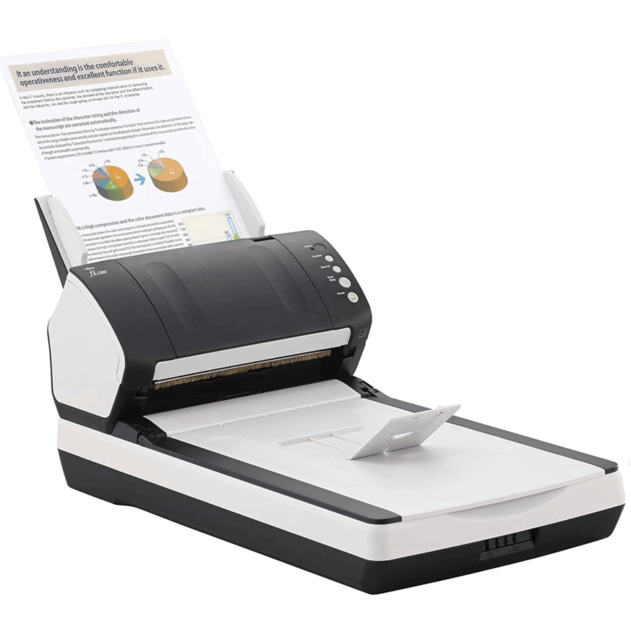 Fujitsu Fi-7240 Document Scanner A4 Duplex 40ppm 80sht ADF 600 Dpi