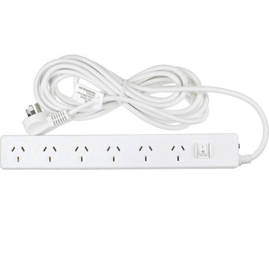 Buy Jackson Surge Protected 6 Way Outlet Board Master Switch Power ...