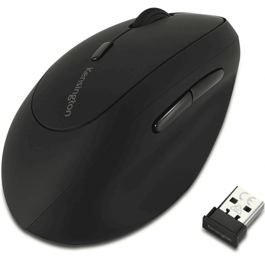 Buy Kensington Left Handed Vertical Ergonomic Mouse Black Ergo Wireless ...
