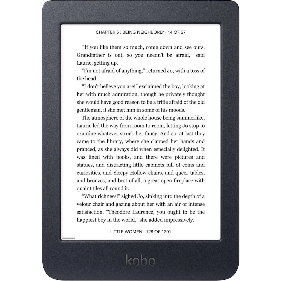 Kobo Nia Digital Text Reader eReader 6" Display 8 GB Flash Touchscreen Wireless LAN USB 2.0 Black