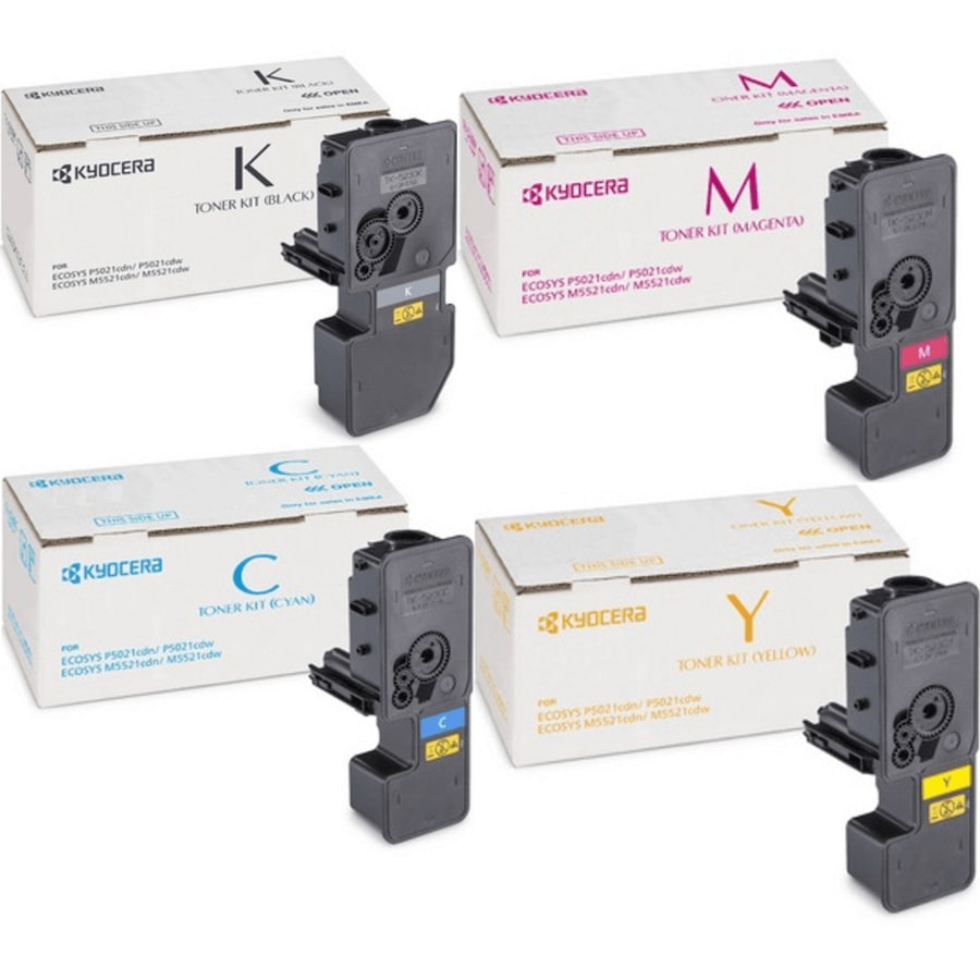 Kyocera TK5244 Toner Ink Cartridge Black/Cyan/Magenta/Yellow Set Genuine EcoSys 5244