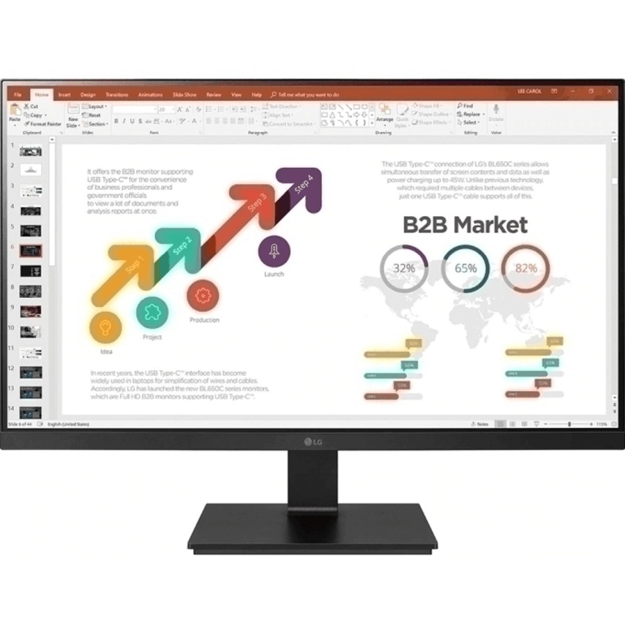 LG 24BL650C 24" Inch Full HD Computer Monitor Swivel Adjustable