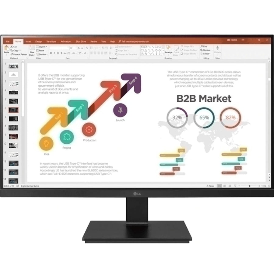 LG 24BL650C 24" Inch Full HD Computer Monitor Swivel Adjustable