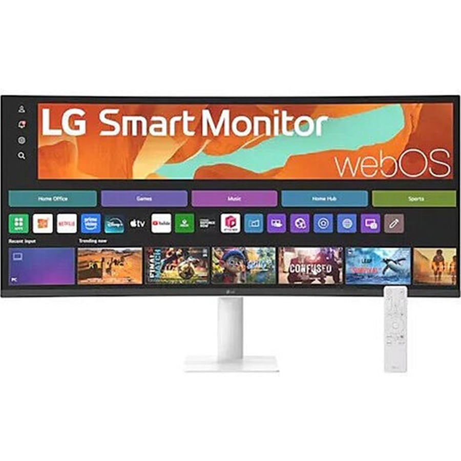 LG 34'' 34U601SA WQHD Curved Monitor webOS 3440x1440 AirPlay 100Hz Bluetooth