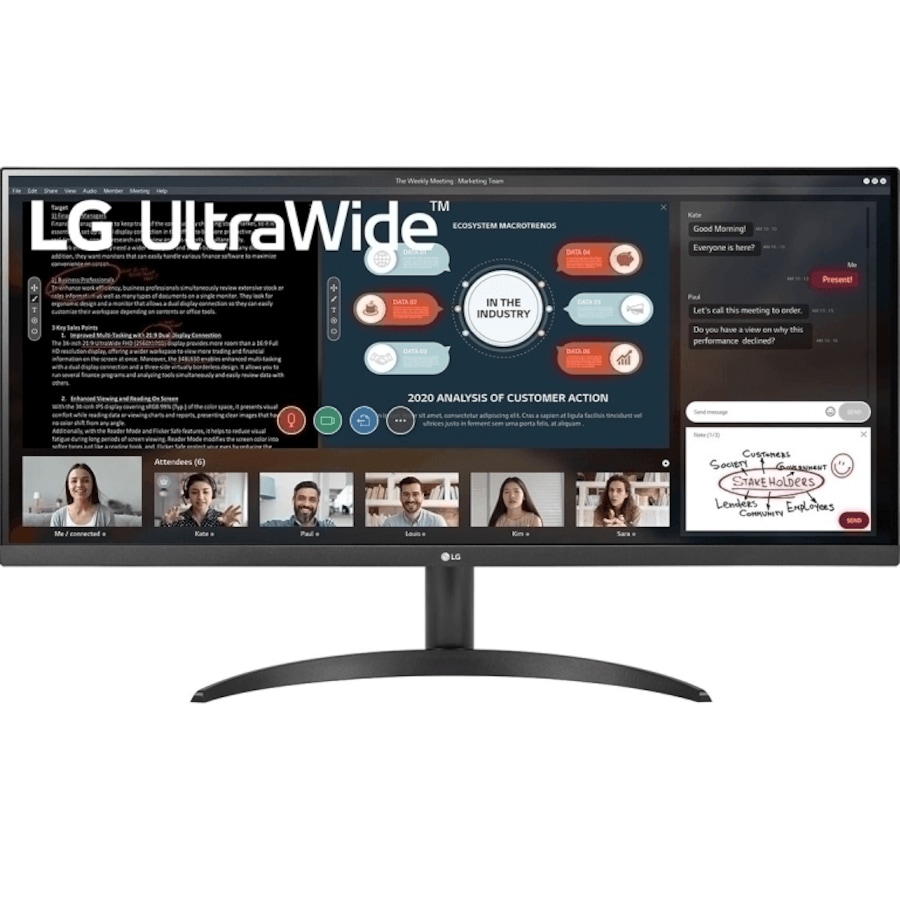 LG 34WP500B 34" Inch FHD UltraWide Monitor IPS HDR