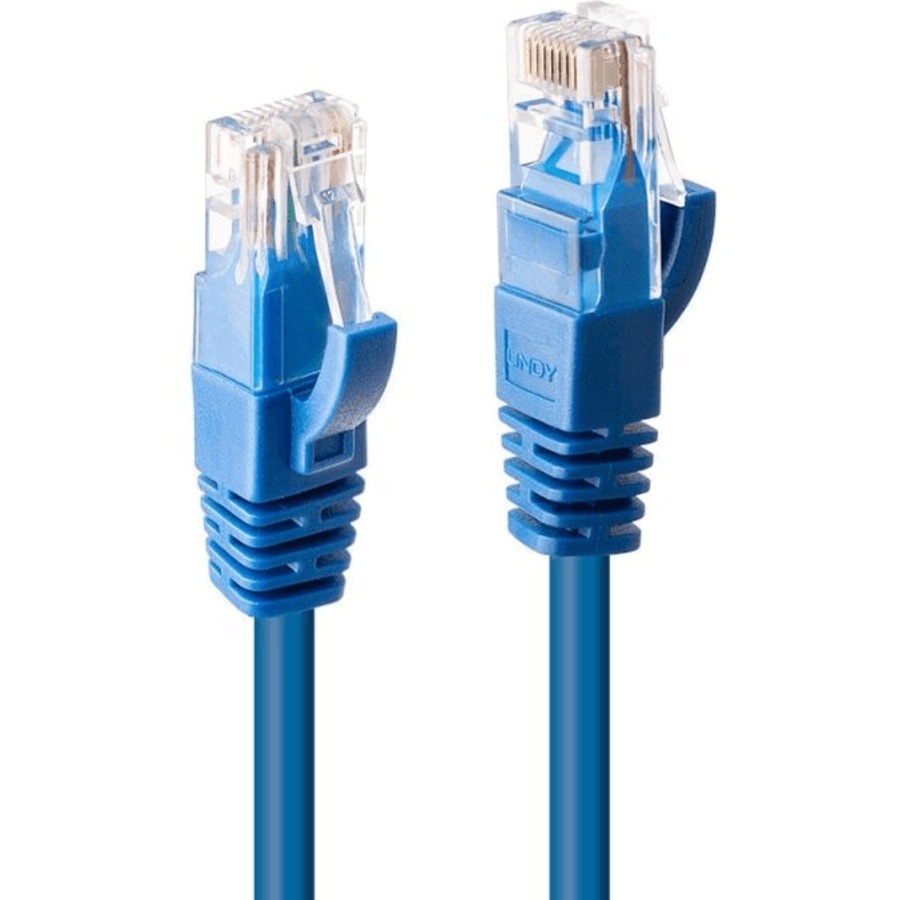 Lindy 30m CAT6 U/UTP Gigabit Network Ethernet Internet Cable Blue