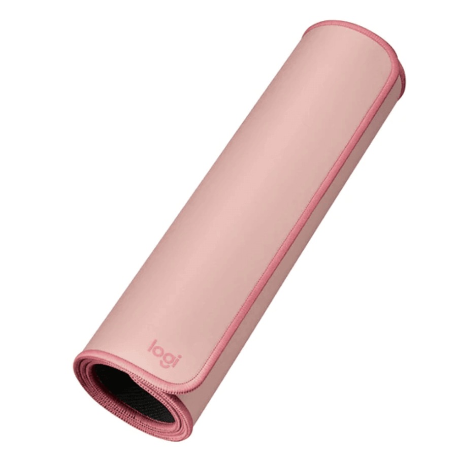 Logitech Desk Keyboard Mouse Pad Mat Anti-Slip Studio Rose Pink