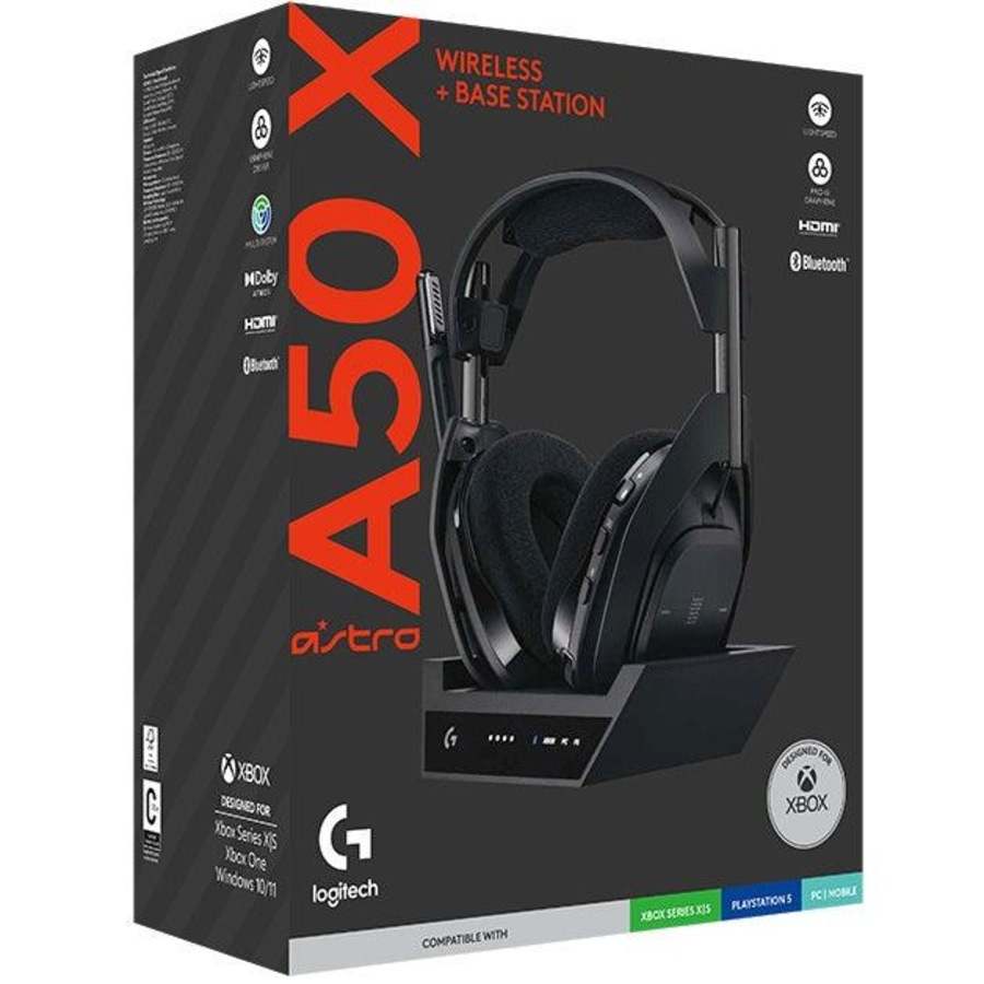 Logitech G Astro A50 X LIGHTSPEED Wireless Gaming Headset Base Station Black