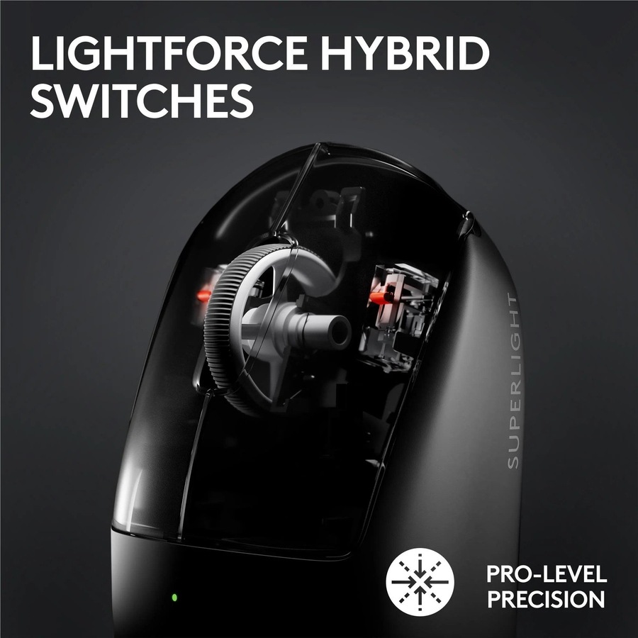Logitech G PRO X Superlight 2 Lightspeed Wireless Gaming Mouse Black