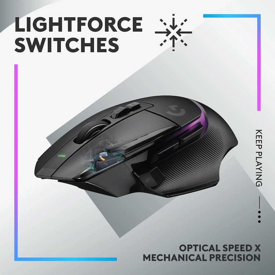 Logitech G502 X Plus Gaming Mouse Wireless RGB Black