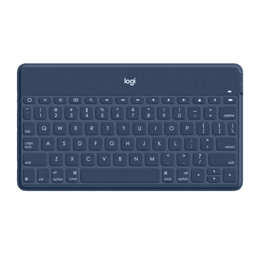 Logitech Keys To Go Keyboard Bluetooth Wireless Portable Blue iPhone iPad