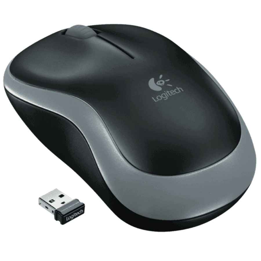 Logitech M185 Wireless Mouse Black/Grey