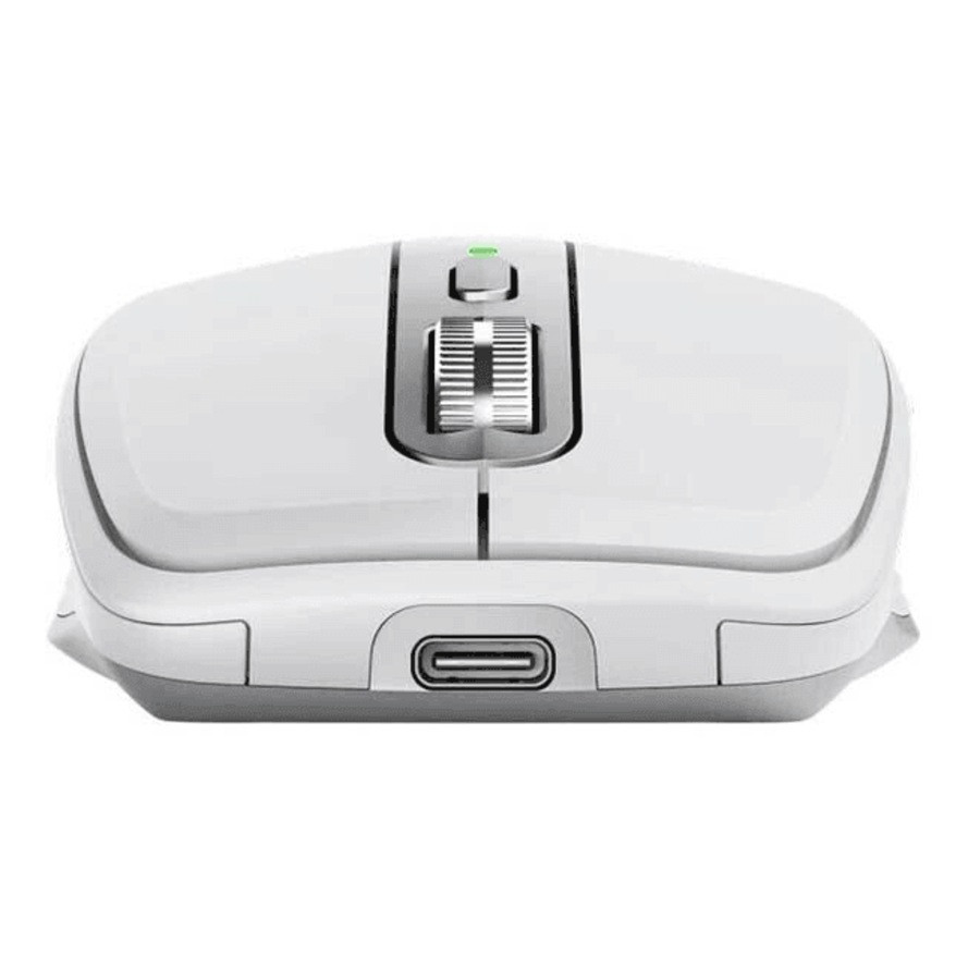 Logitech MX Anywhere 3 For Mac Ergonomic Mouse Ergo Wireless Pale Grey White