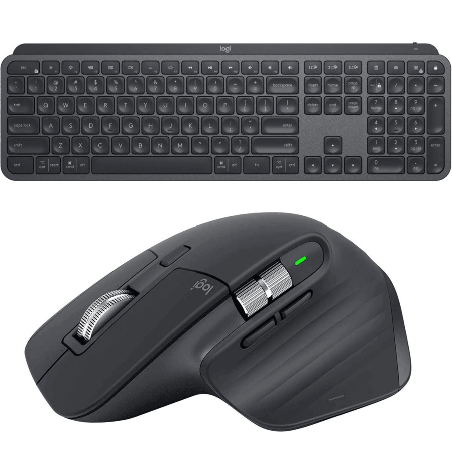 Buy Logitech MX Keys + Master 3 Wireless Illuminated Keyboard Mouse ...
