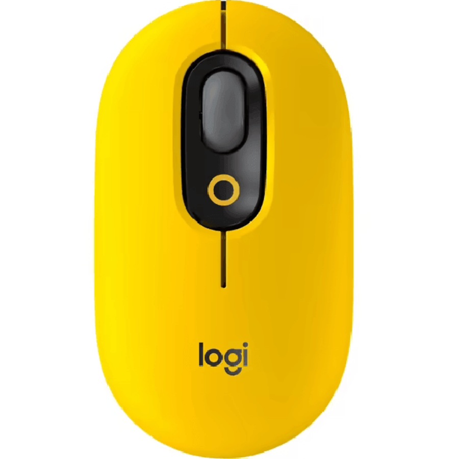 Buy Logitech POP Wireless Mouse with Emoji Blast Yellow - Everyday ...