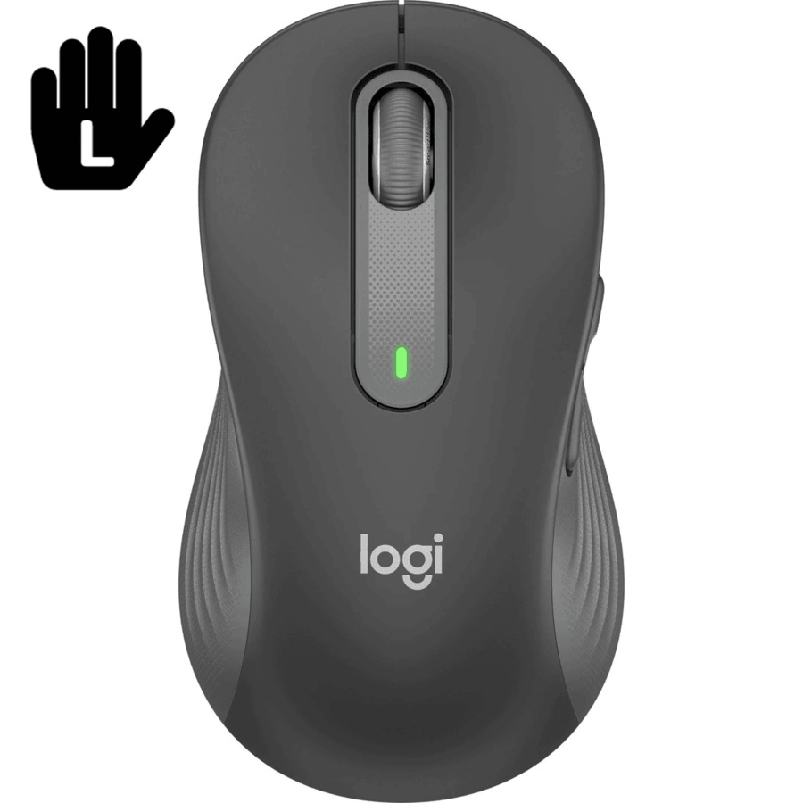 Buy Logitech Signature M650 Large Left Handed Wireless Mouse Ergonomic ...