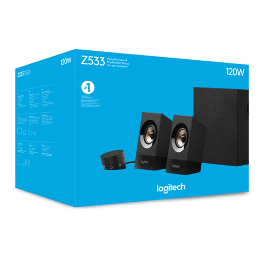 Logitech Z533 Multimedia Speakers Subwoofer Desktop PC Computer TV