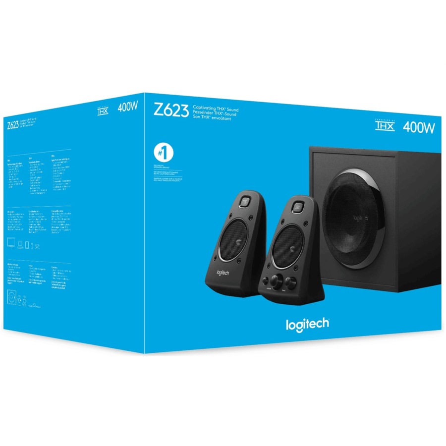 Logitech Z623 2.1CH PC Speaker System Subwoofer 200W