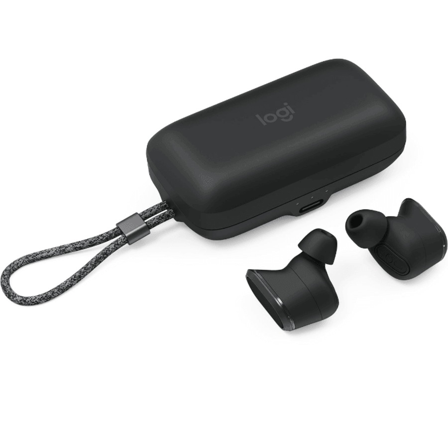 Logitech Zone True Wireless Earbuds Earphones Headphones Microphone Charging Case