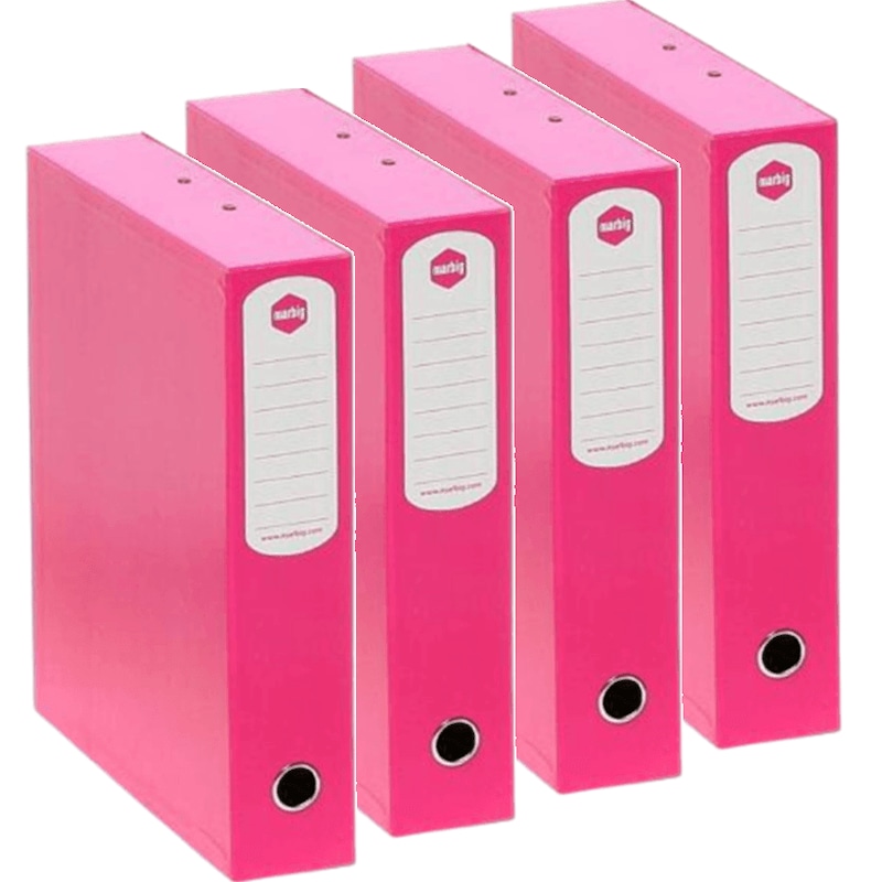 Pink Box Files Buy Marbig Box File Heavy Duty 75mm Foolscap Pink Pack 4 Filing - MyDeal