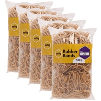 Marbig Rubber Bands Size No.35 500g Bag Pack 5