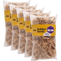 Marbig Rubber Bands Size No.64 500G Bag Pack 5 BULK