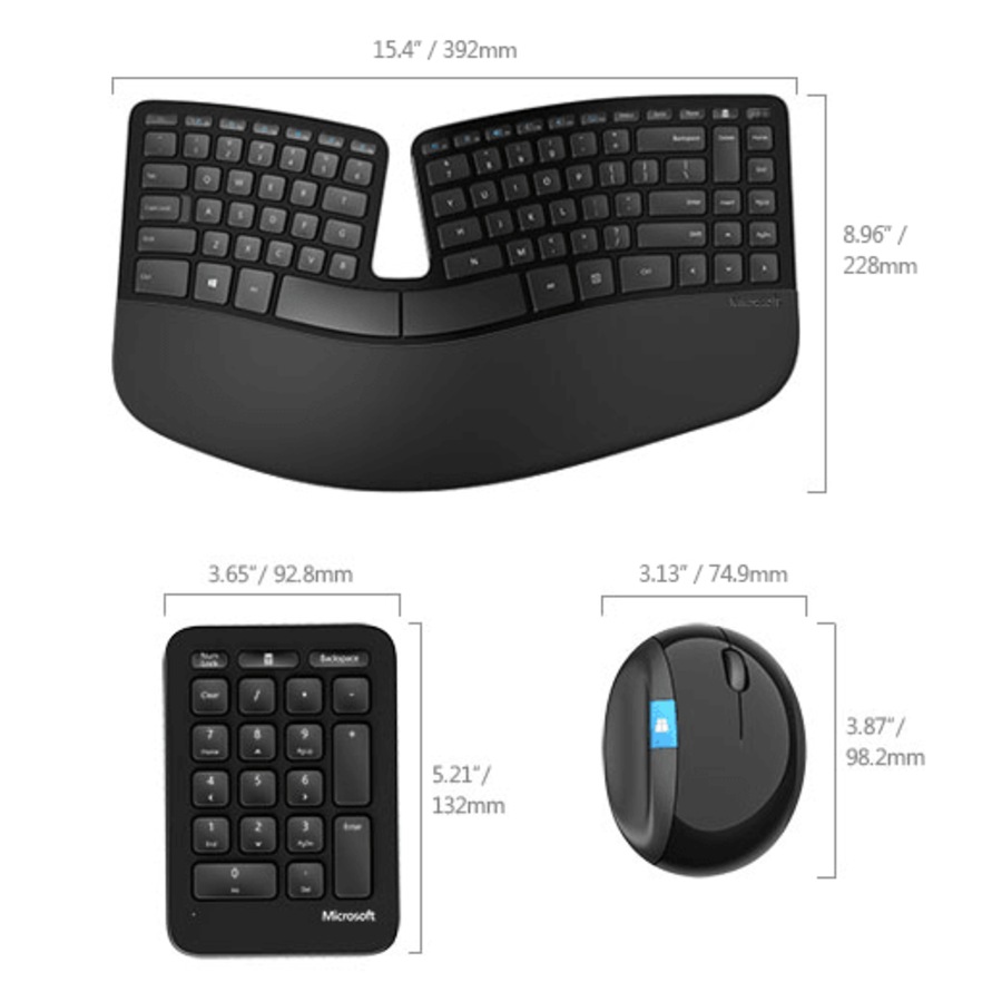 Microsoft Sculpt Ergonomic Desktop Mouse Keyboard Combo Set