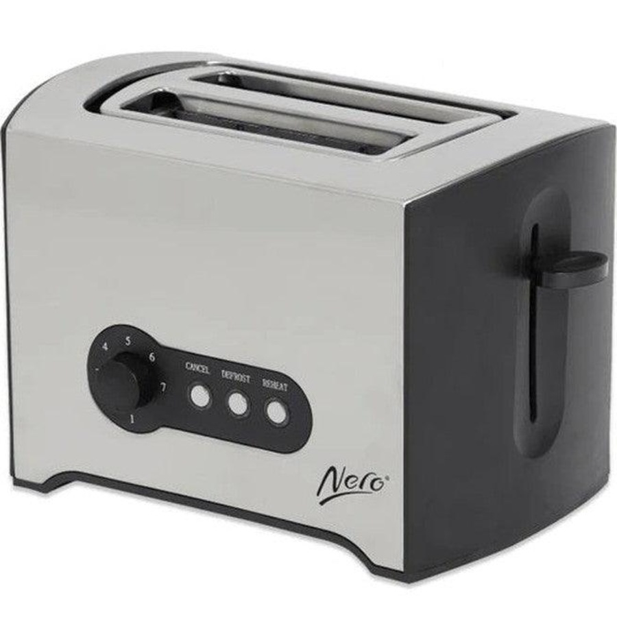 Buy Nero Toaster 2 Slice Stainless Steel Adjustable - Everyday Rewards Shop