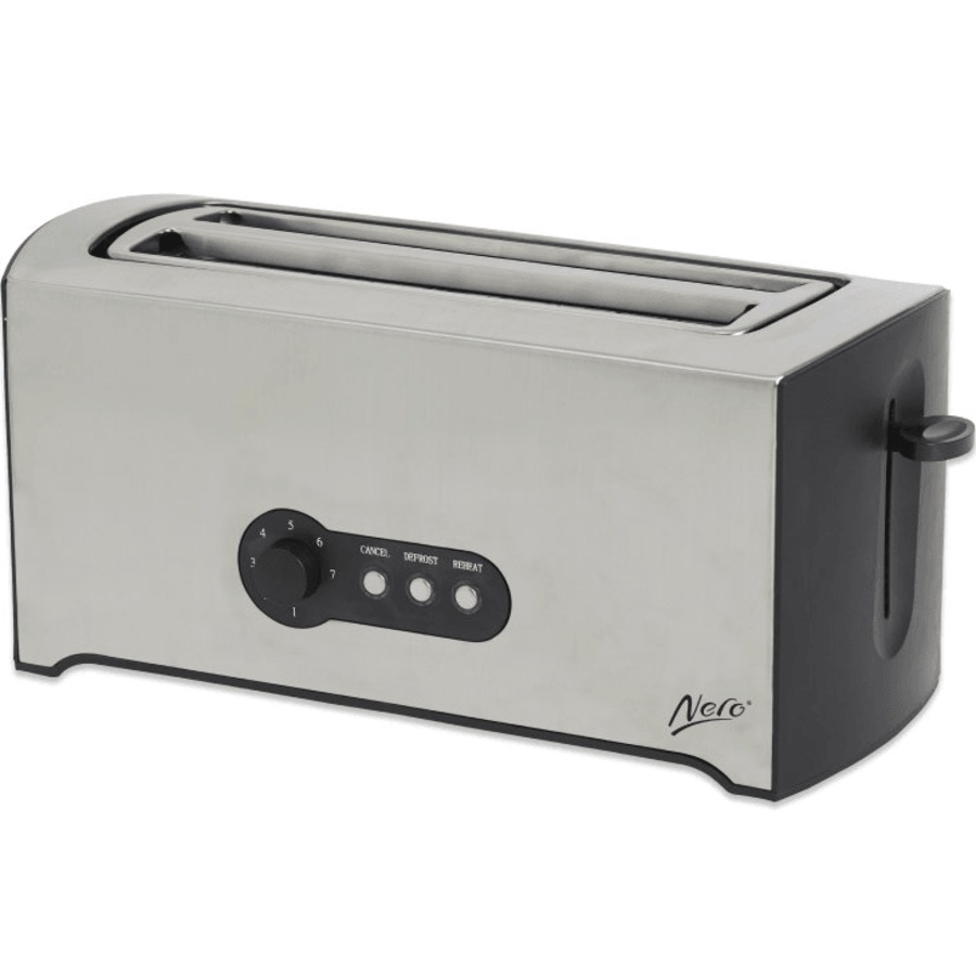 Buy Nero Toaster 4 Slice Stainless Steel Rectangle Defrost Reheat ...