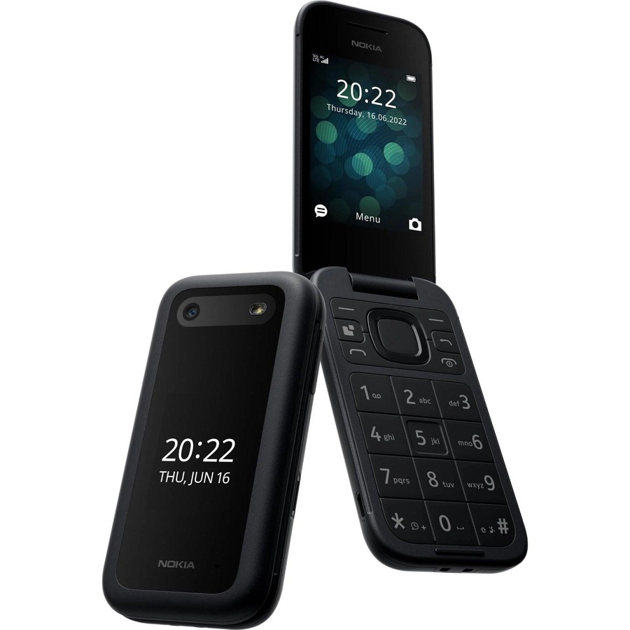 Nokia 2660 Flip Mobile Phone 128MB 2.8" 4G Unlocked Dual Sim Black