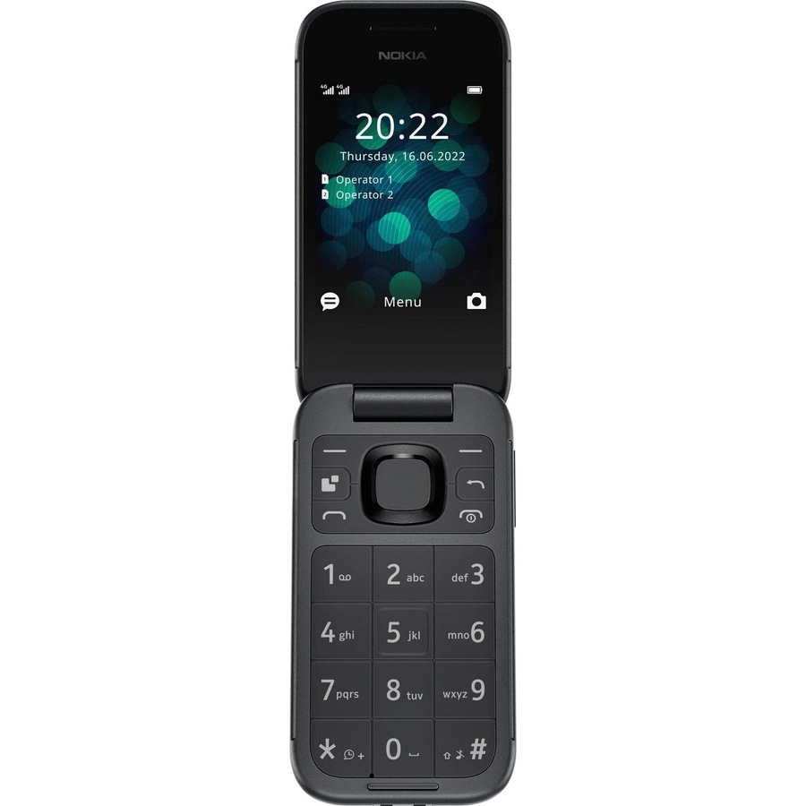 Nokia 2660 Flip Mobile Phone 128MB 2.8" 4G Unlocked Dual Sim Black