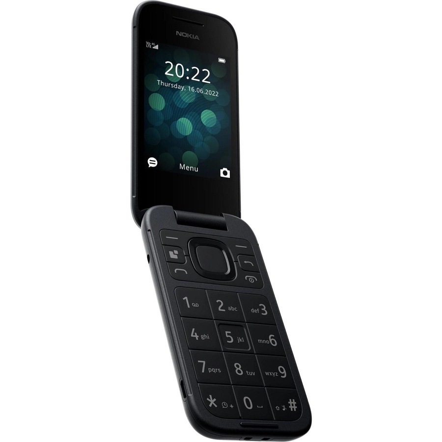 Nokia 2660 Flip Mobile Phone 128MB 2.8" 4G Unlocked Dual Sim Black