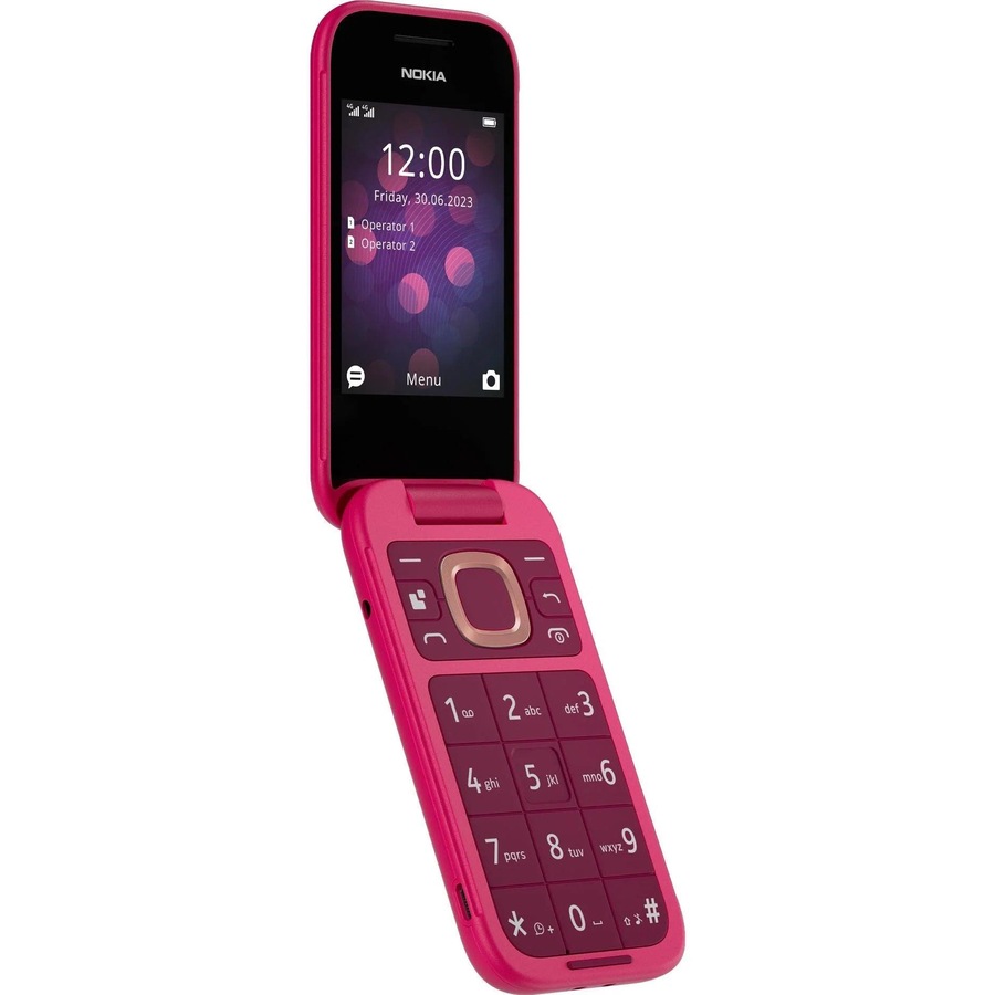 Nokia 2660 Flip Mobile Phone 128MB 2.8" 4G Unlocked Dual Sim Pink