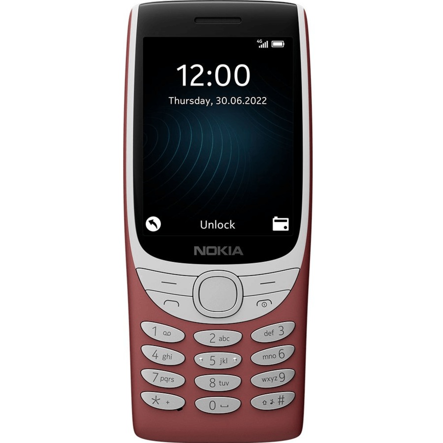 Nokia 8210 Unlocked 4G Mobile Phone Sand Dual Sim 2.8" 128MB/48MB Red