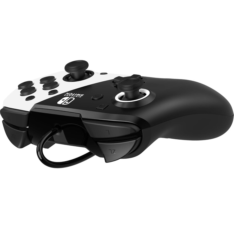 PDP Faceoff Deluxe Wired Controller Black White Nintendo Switch