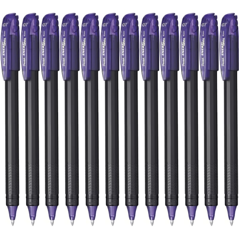 Buy Pentel EnerGel BL417 Gel Roller Pen 0.7mm Box 12 Violet Purple - MyDeal