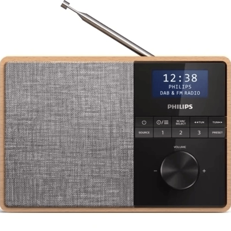 Buy Philips Wooden Radio TAR5505 DAB+/FM Bluetooth LED Clock Alarm
