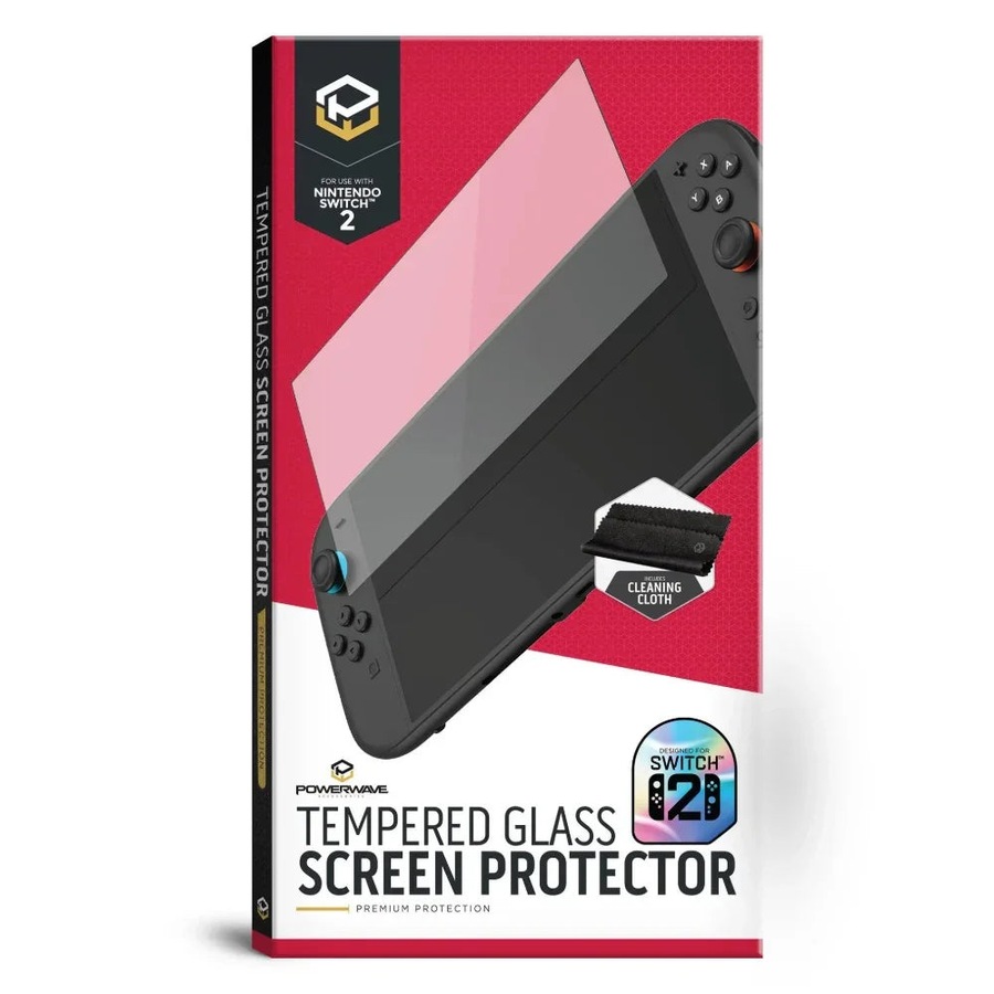 Powerwave Tempered Glass Screen Protector for Nintendo Switch 2