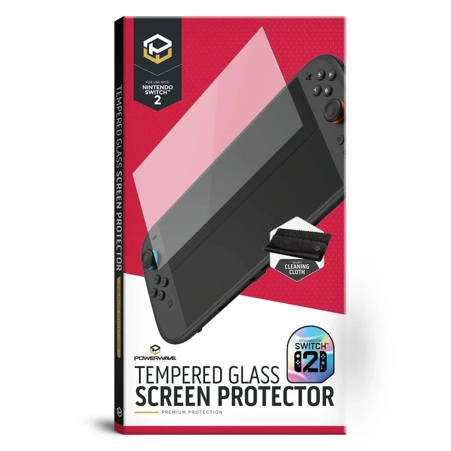 Powerwave Tempered Glass Screen Protector for Nintendo Switch 2