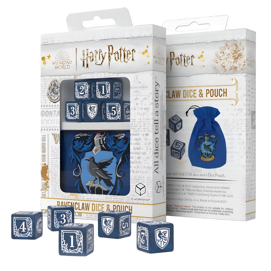Q-Workshop Harry Potter Ravenclaw Dice and Pouch (5x D6 dice) Accessories