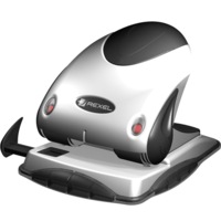 Rexel 2 Hole Punch Precision Clam Large 4 0Sheets Puncher Silver/Black