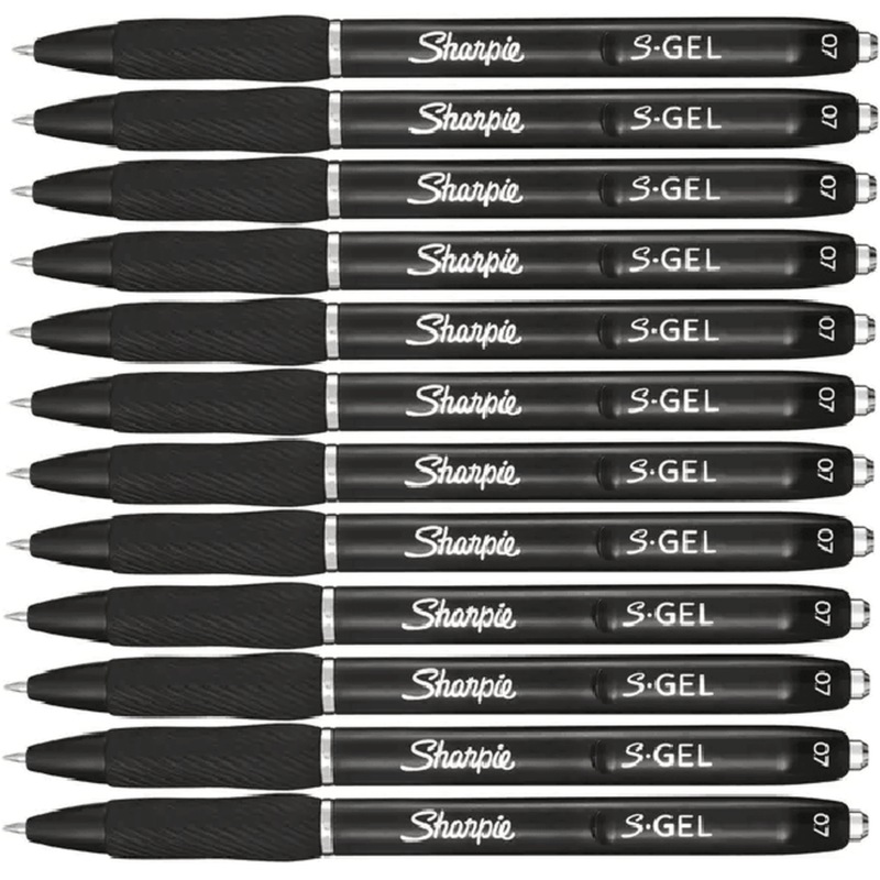 Buy Sharpie SGel Retractable 0.7mm Pen Black Box 12 MyDeal