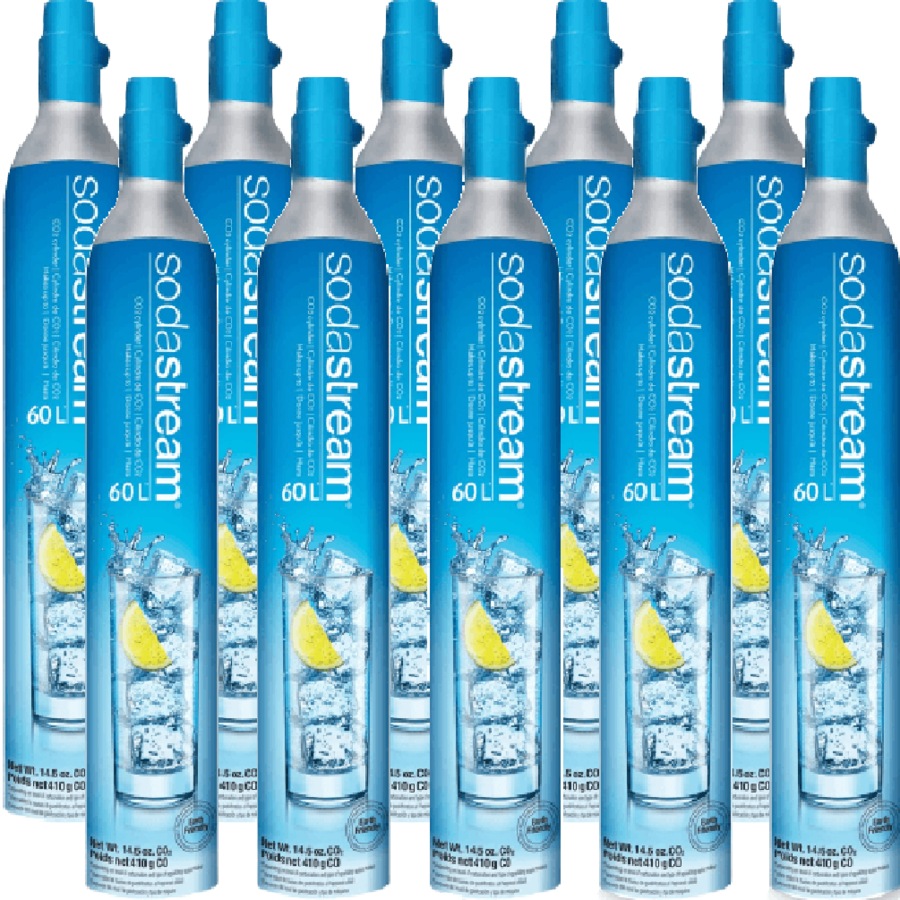 SodaStream Gas Cylinder Replacement Refill Spare 60L Pack 10 BULK