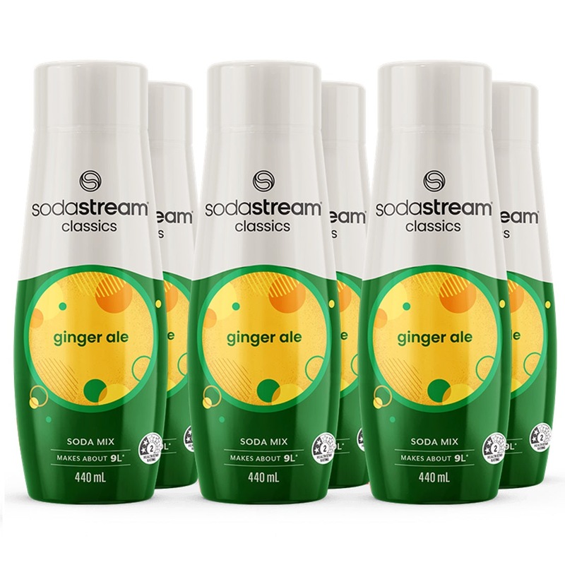 Buy SodaStream Ginger Ale Syrup Soda Mix 440mL Pack 6 BULK MyDeal