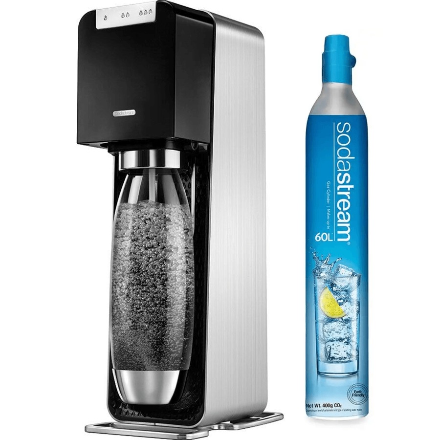 SodaStream Source Power Sparkling Carbonating Water Maker Electric Automatic Starter Pack Kit
