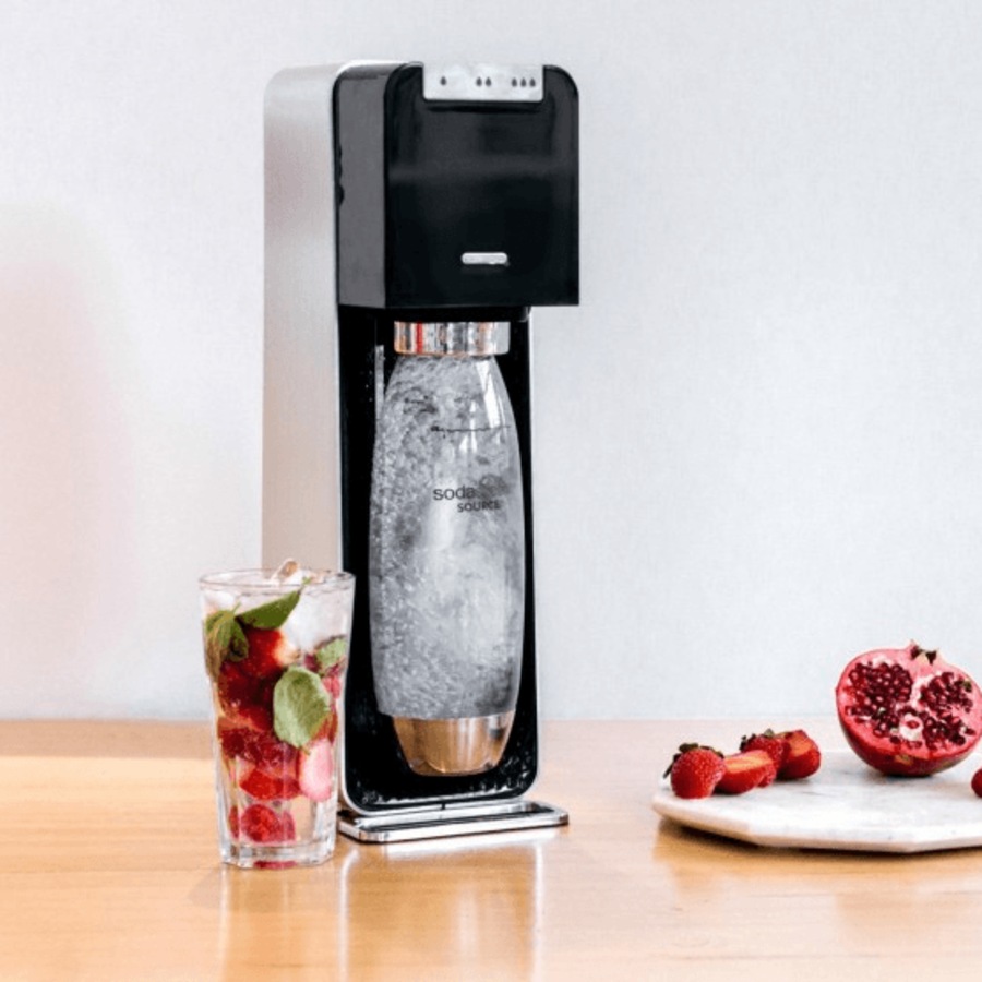 SodaStream Source Power Sparkling Carbonating Water Maker Electric Automatic Starter Pack Kit