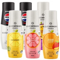 SodaStream Low Sugar Variety Assorted Pack Syrup Soda Mix 440mL
