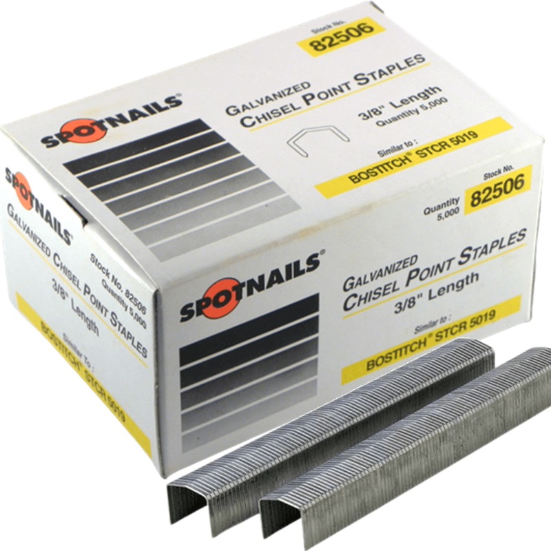 Buy Spotnails Galvanized Chisel B8 Staples 3/8" 10mm Leg Box 5,000