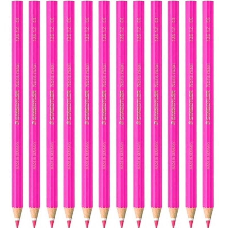Buy Staedtler Noris Club Maxi Learner Coloured Pencils Pink Pack 12 ...