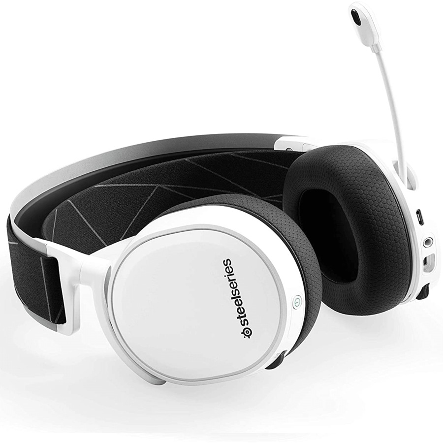 SteelSeries Arctis 7 RGB Wireless Gaming Headset Headphones White